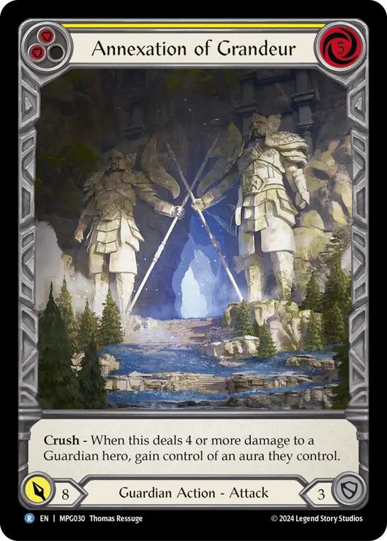 Annexation of Grandeur (Extended Art) [MPG030] (Mastery Pack Guardian)  Rainbow Foil | Shuffle n Cut Hobbies & Games