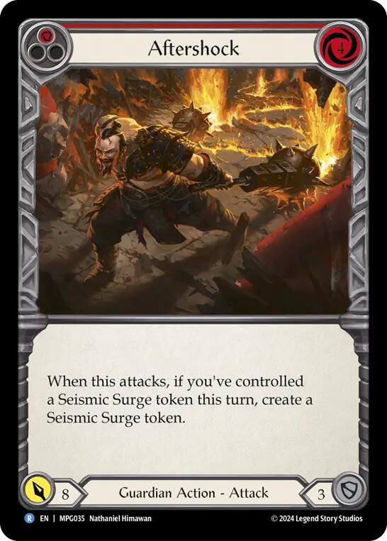 Aftershock (Red) [MPG035] (Mastery Pack Guardian) | Shuffle n Cut Hobbies & Games