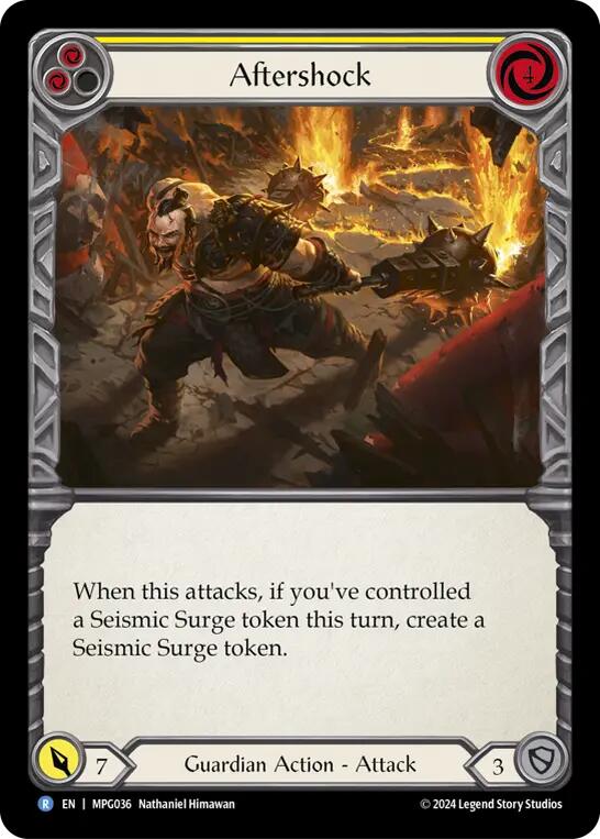 Aftershock (Yellow) [MPG036] (Mastery Pack Guardian) | Shuffle n Cut Hobbies & Games