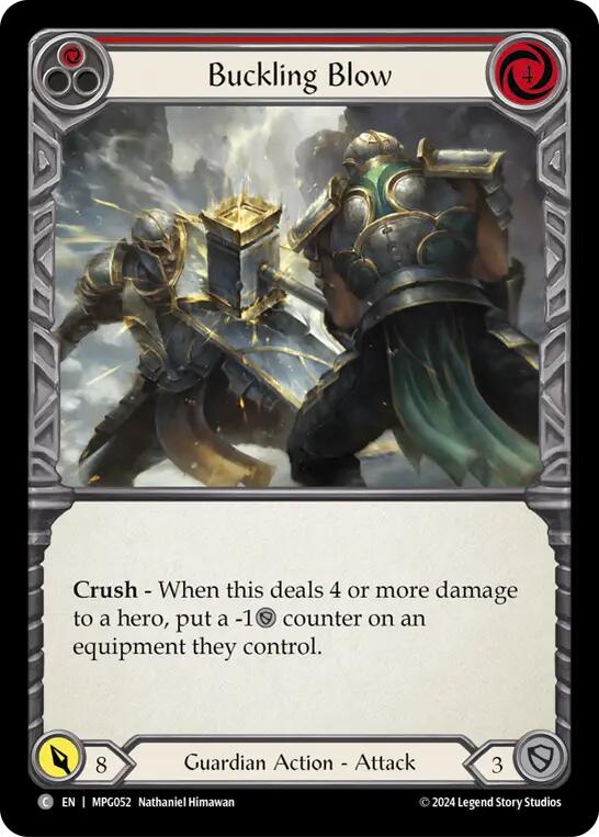 Buckling Blow (Red) [MPG052] (Mastery Pack Guardian) | Shuffle n Cut Hobbies & Games