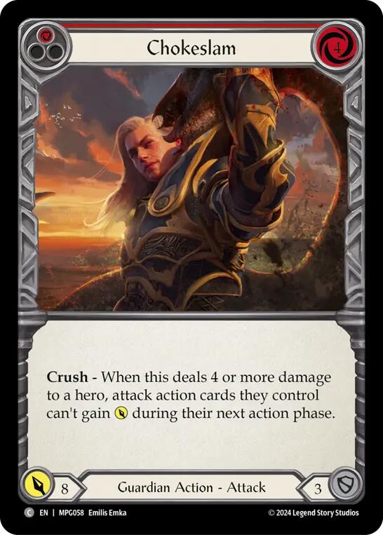 Chokeslam (Red) [MPG058] (Mastery Pack Guardian) | Shuffle n Cut Hobbies & Games