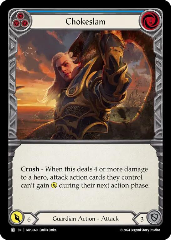 Chokeslam (Blue) [MPG060] (Mastery Pack Guardian) | Shuffle n Cut Hobbies & Games