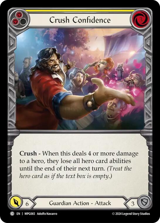 Crush Confidence (Yellow) [MPG065] (Mastery Pack Guardian) | Shuffle n Cut Hobbies & Games