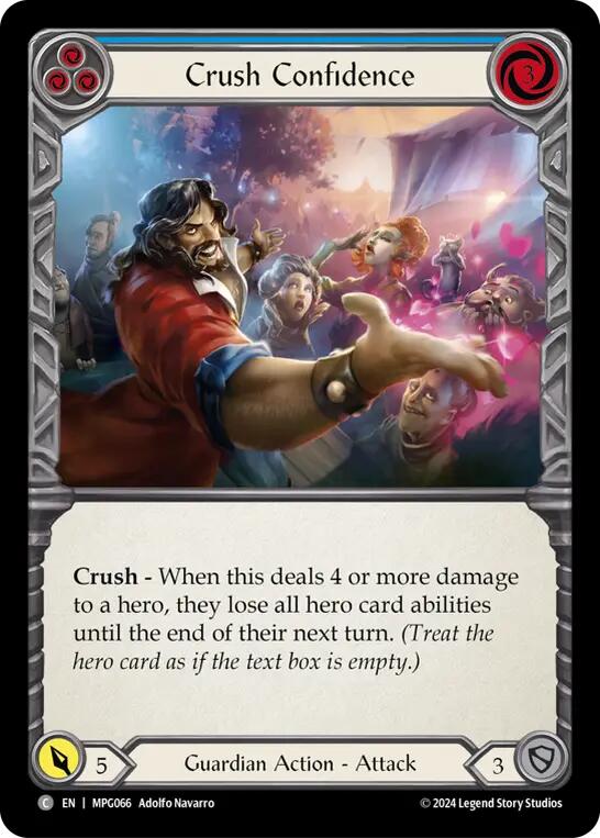 Crush Confidence (Blue) [MPG066] (Mastery Pack Guardian) | Shuffle n Cut Hobbies & Games