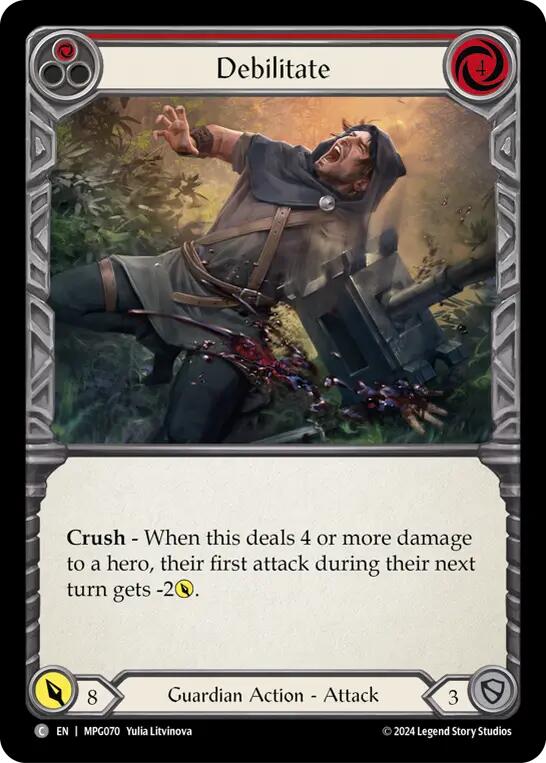 Debilitate (Red) [MPG070] (Mastery Pack Guardian) | Shuffle n Cut Hobbies & Games