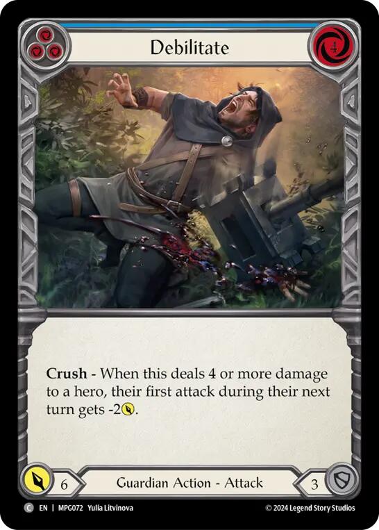 Debilitate (Blue) [MPG072] (Mastery Pack Guardian) | Shuffle n Cut Hobbies & Games