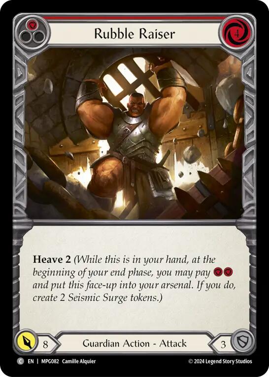 Rubble Raiser (Red) [MPG082] (Mastery Pack Guardian) | Shuffle n Cut Hobbies & Games