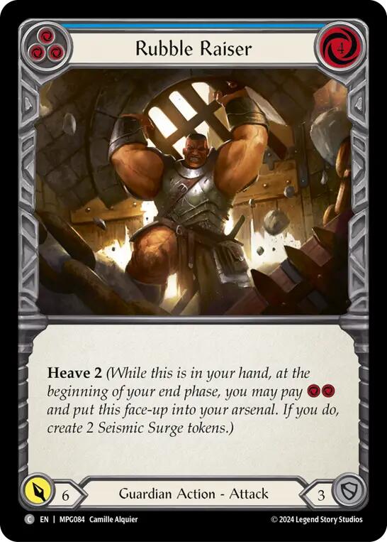 Rubble Raiser (Blue) [MPG084] (Mastery Pack Guardian) | Shuffle n Cut Hobbies & Games