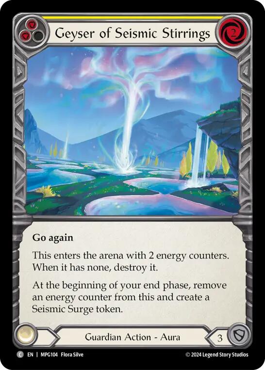 Geyser of Seismic Stirrings (Yellow) [MPG104] (Mastery Pack Guardian) | Shuffle n Cut Hobbies & Games