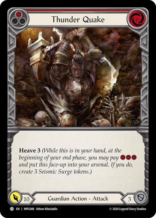Thunder Quake (Red) [MPG088] (Mastery Pack Guardian) | Shuffle n Cut Hobbies & Games