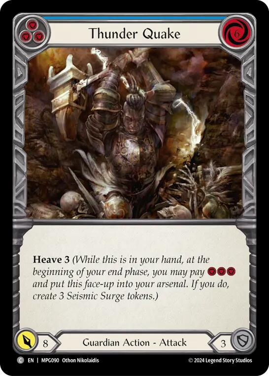 Thunder Quake (Blue) [MPG090] (Mastery Pack Guardian) | Shuffle n Cut Hobbies & Games