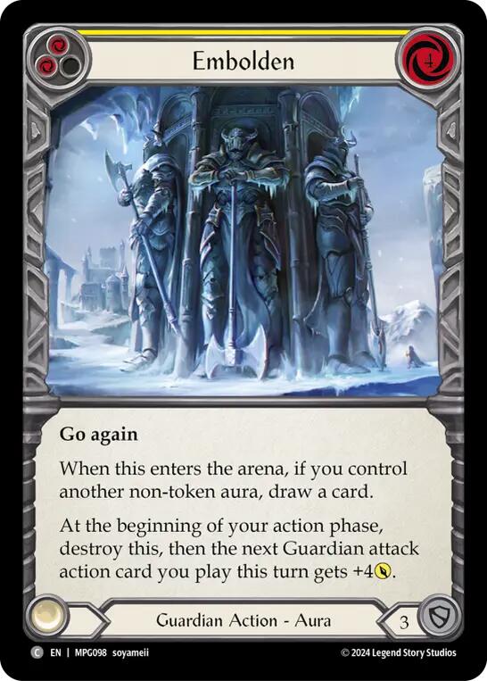 Embolden (Yellow) [MPG098] (Mastery Pack Guardian) | Shuffle n Cut Hobbies & Games