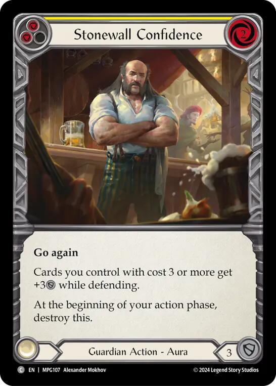 Stonewall Confidence (Yellow) [MPG107] (Mastery Pack Guardian) | Shuffle n Cut Hobbies & Games