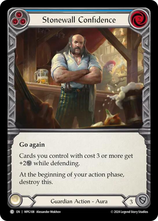Stonewall Confidence (Blue) [MPG108] (Mastery Pack Guardian) | Shuffle n Cut Hobbies & Games