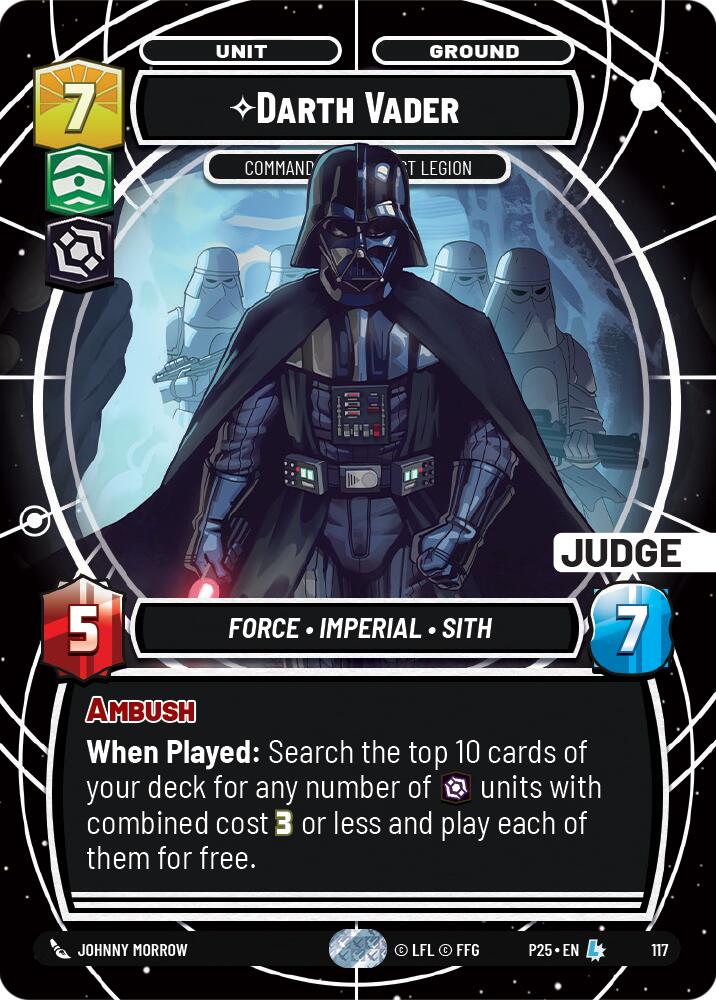 Darth Vader (117) - Commanding the First Legion (117) [Judge Promos] | Shuffle n Cut Hobbies & Games