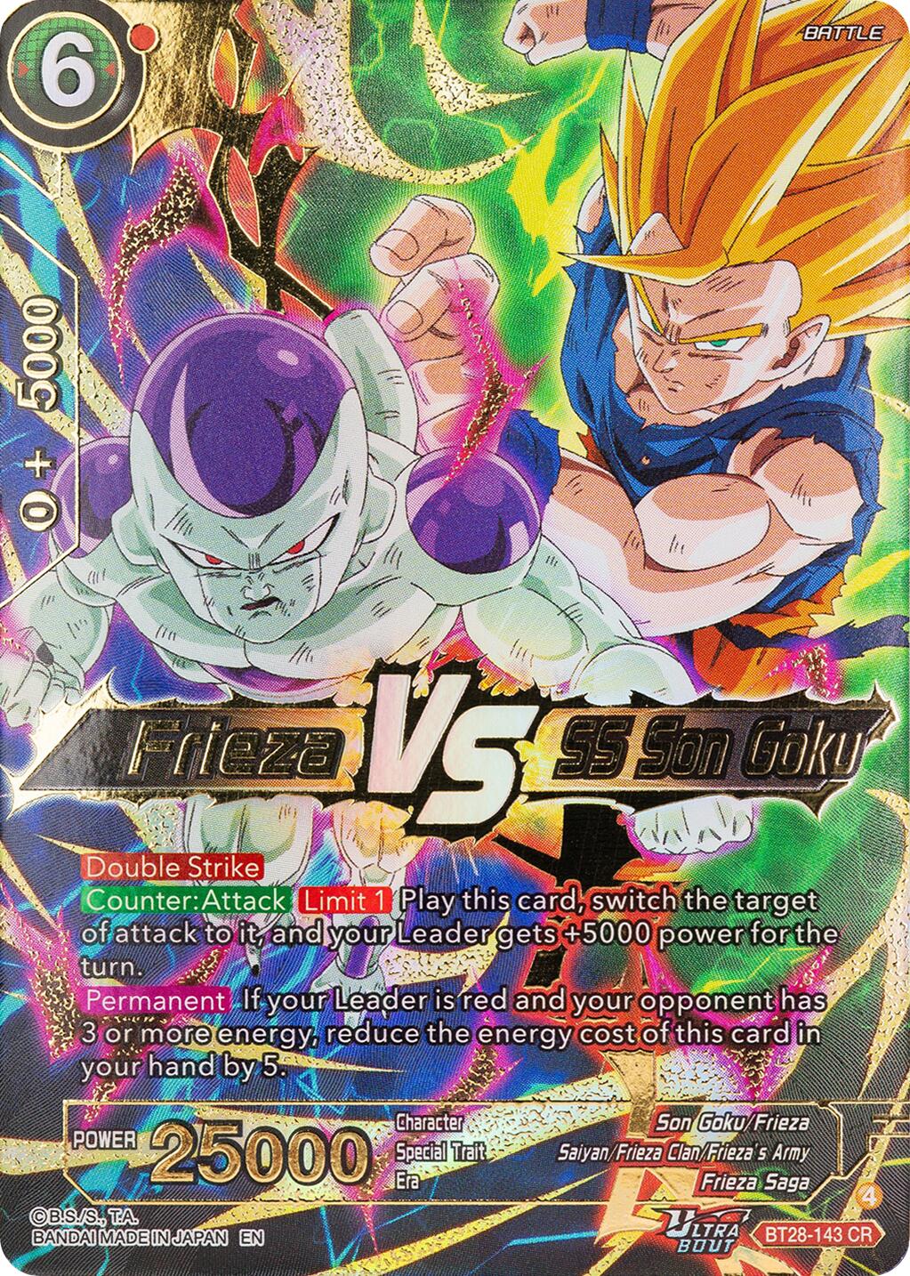 Frieza VS SS Son Goku (BT28-143) [Prismatic Clash] | Shuffle n Cut Hobbies & Games