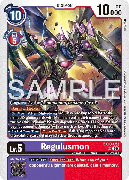 Regulusmon [EX10-053] [Sinister Order] | Shuffle n Cut Hobbies & Games
