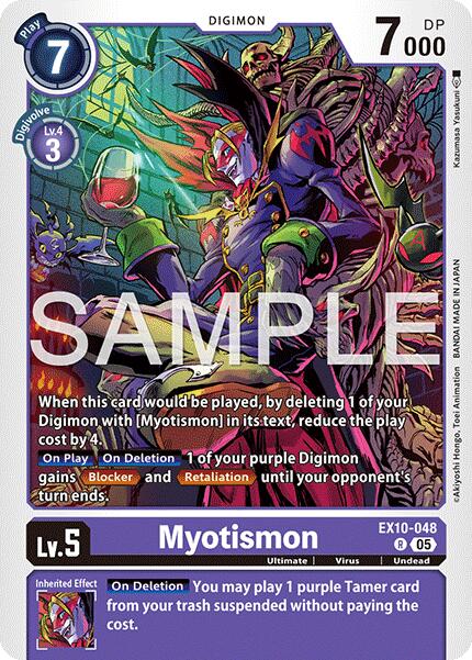 Myotismon [EX10-048] [Sinister Order] | Shuffle n Cut Hobbies & Games