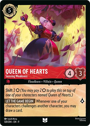 Queen of Hearts - Sensing Weakness (120/204) [Fabled] | Shuffle n Cut Hobbies & Games