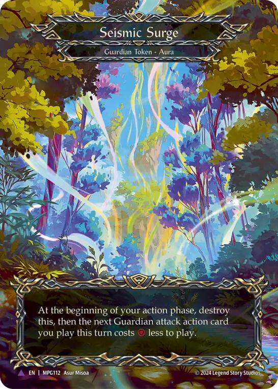 Seismic Surge (Forest) (Marvel) [MPG112] (Mastery Pack Guardian)  Cold Foil | Shuffle n Cut Hobbies & Games