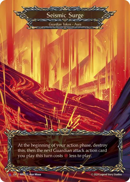 Seismic Surge (Lava) (Marvel) [MPG112] (Mastery Pack Guardian)  Cold Foil | Shuffle n Cut Hobbies & Games