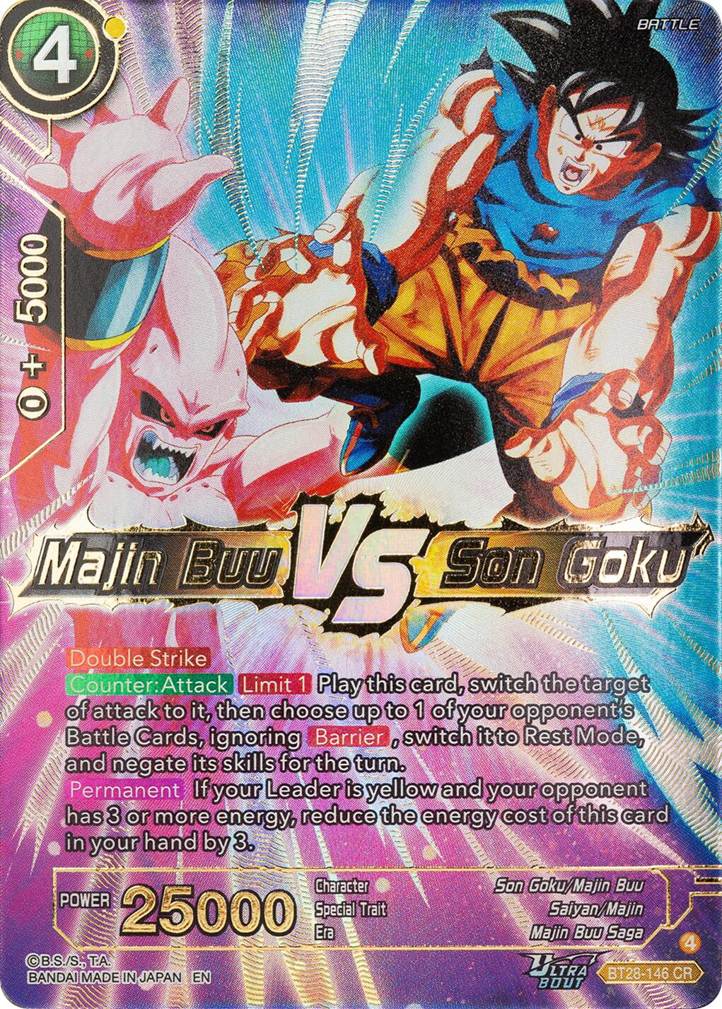 Majin Buu VS Son Goku (BT28-146) [Prismatic Clash] | Shuffle n Cut Hobbies & Games