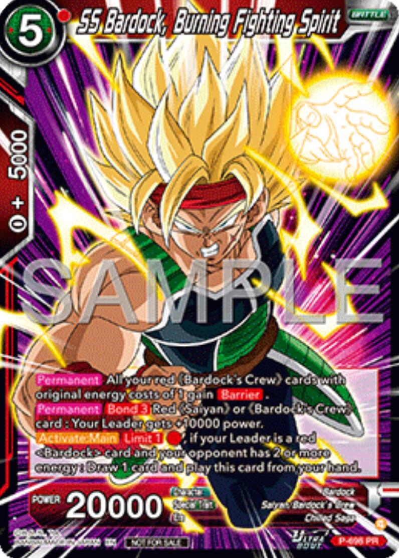 SS Bardock, Burning Fighting Spirit (Ultra-Bout Series Tournament Pack Vol.13) (P-698) [Tournament Promotion Cards] | Shuffle n Cut Hobbies & Games