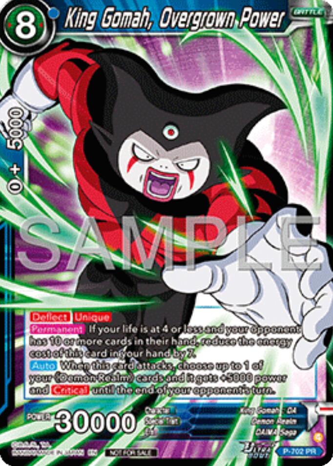 King Gomah, Overgrown Power (Ultra-Bout Series Tournament Pack Vol.13) (P-702) [Tournament Promotion Cards] | Shuffle n Cut Hobbies & Games