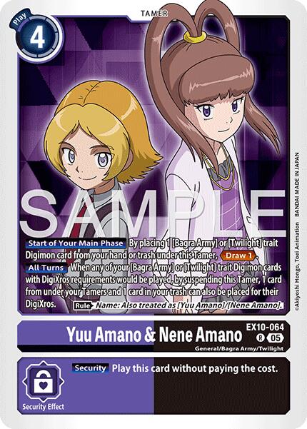 Yuu Amano & Nene Amano [EX10-064] [Sinister Order] | Shuffle n Cut Hobbies & Games