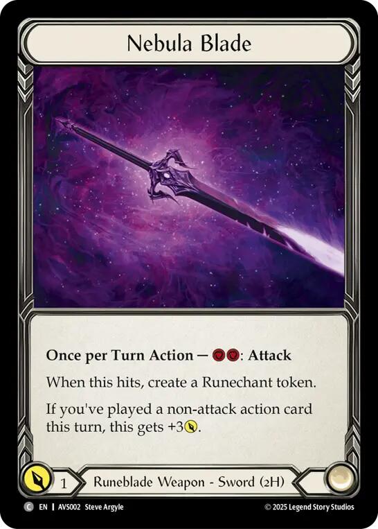 Nebula Blade [AVS002] (Armory Deck: Legends Viserai) | Shuffle n Cut Hobbies & Games