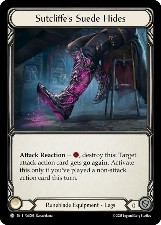 Sutcliffe's Suede Hides [AVS006] (Armory Deck: Legends Viserai) | Shuffle n Cut Hobbies & Games