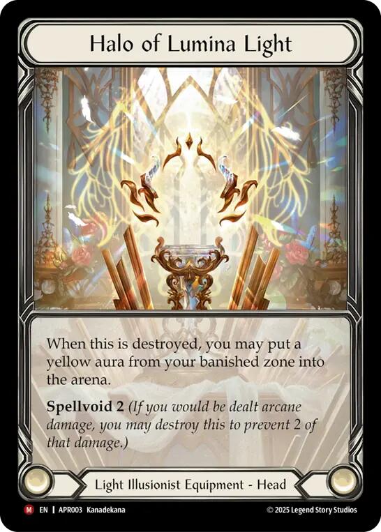 Halo of Lumina Light [APR003] (Armory Deck: Legends Prism)  Cold Foil | Shuffle n Cut Hobbies & Games