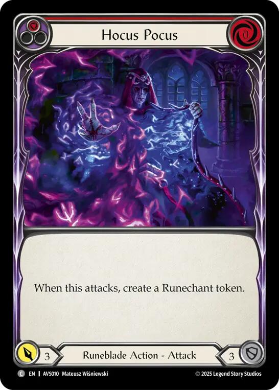Hocus Pocus (Red) [AVS010] (Armory Deck: Legends Viserai) | Shuffle n Cut Hobbies & Games