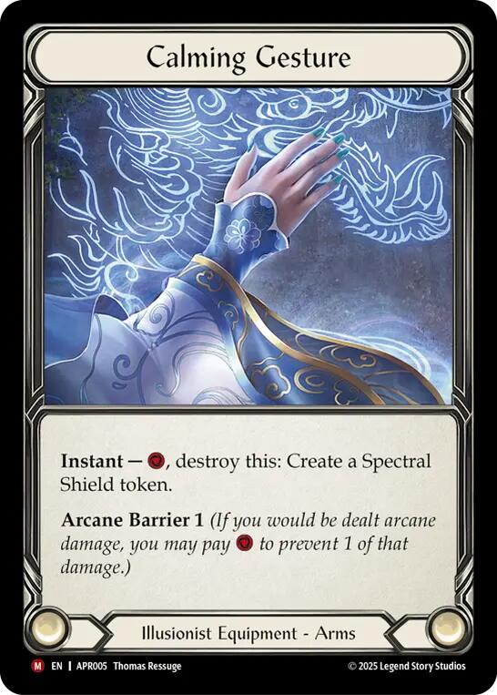 Calming Gesture [APR005] (Armory Deck: Legends Prism) | Shuffle n Cut Hobbies & Games