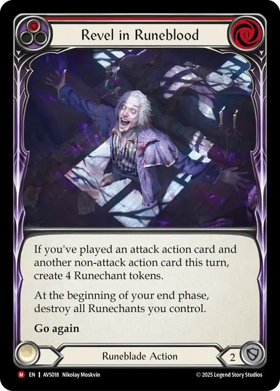 Revel in Runeblood (Red) [AVS018] (Armory Deck: Legends Viserai) | Shuffle n Cut Hobbies & Games