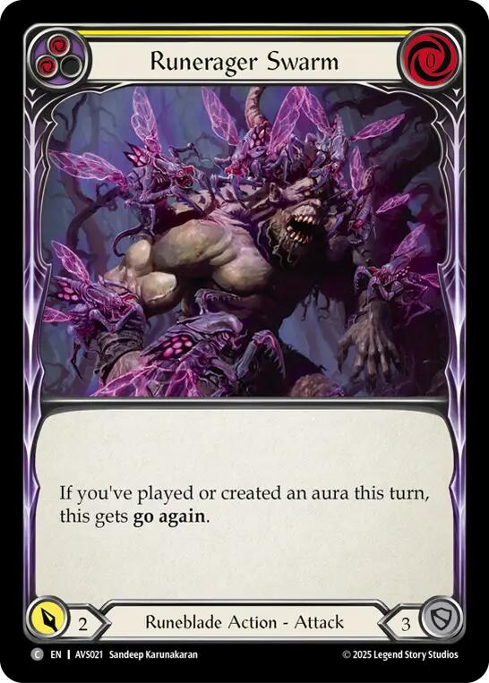 Runerager Swarm (Yellow) [AVS021] (Armory Deck: Legends Viserai) | Shuffle n Cut Hobbies & Games