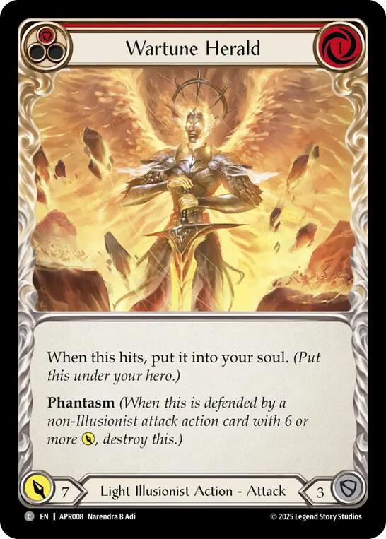 Wartune Herald (Red) [APR008] (Armory Deck: Legends Prism) | Shuffle n Cut Hobbies & Games