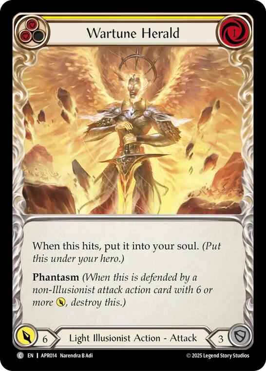 Wartune Herald (Yellow) [APR014] (Armory Deck: Legends Prism) | Shuffle n Cut Hobbies & Games