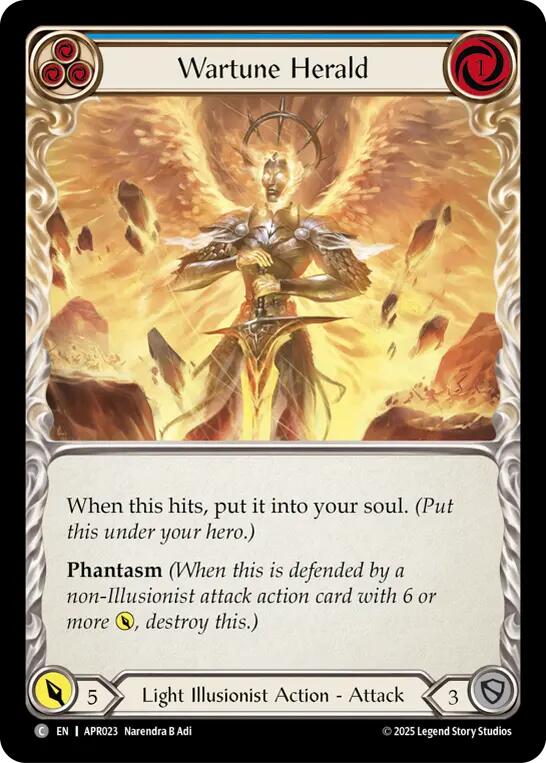 Wartune Herald (Blue) [APR023] (Armory Deck: Legends Prism) | Shuffle n Cut Hobbies & Games