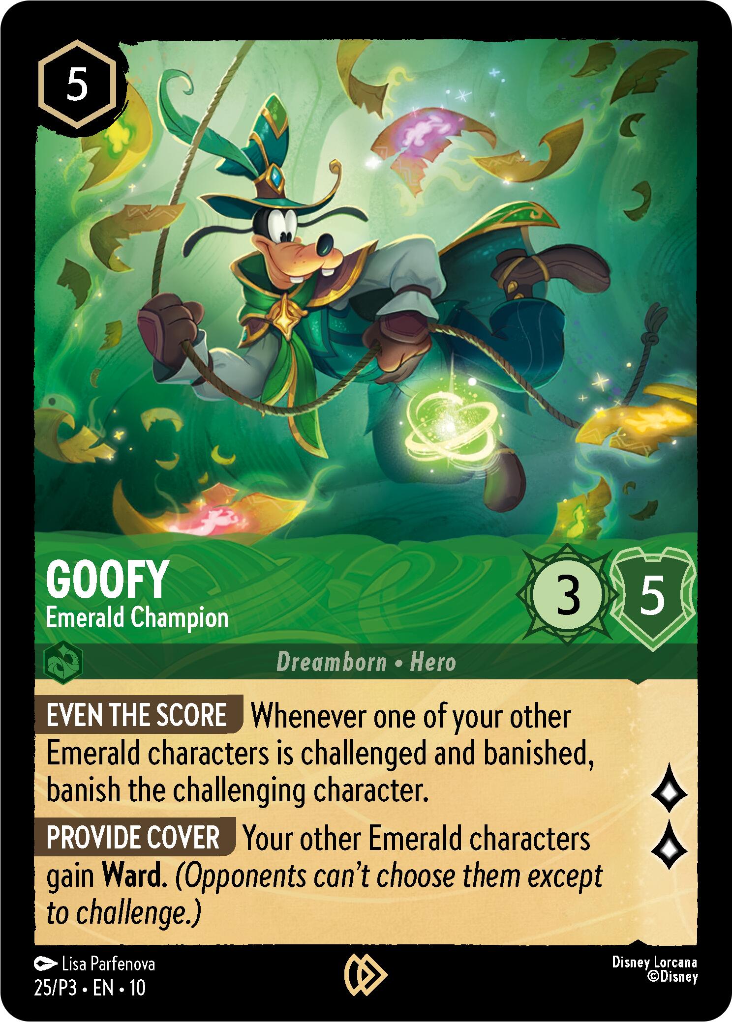 Goofy - Emerald Champion (25) [Promo Cards] | Shuffle n Cut Hobbies & Games