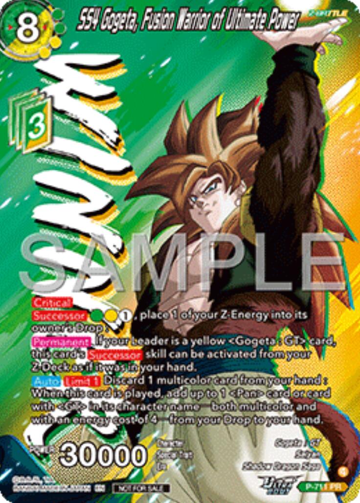 SS4 Gogeta, Fusion Warrior of Ultimate Power (Ultra-Bout Series Tournament Pack Vol.13) (Winner) (P-711) [Tournament Promotion Cards] | Shuffle n Cut Hobbies & Games
