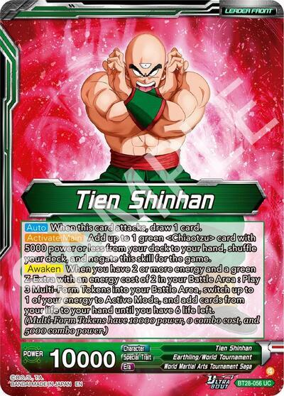 Tien Shinhan // Tien Shinhan, Return of the Mysterious Technique (SLR) (BT28-056) [Prismatic Clash] | Shuffle n Cut Hobbies & Games