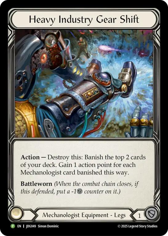 Heavy Industry Gear Shift [JDG049] (Promo)  Cold Foil | Shuffle n Cut Hobbies & Games