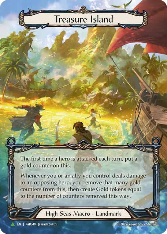 Treasure Island [FAB340] (Promo)  Cold Foil | Shuffle n Cut Hobbies & Games