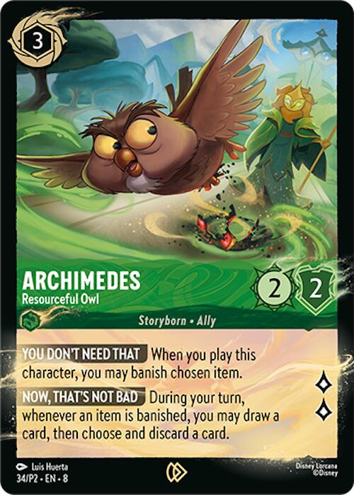Archimedes - Resourceful Owl (34/P2) [Promo Cards] | Shuffle n Cut Hobbies & Games