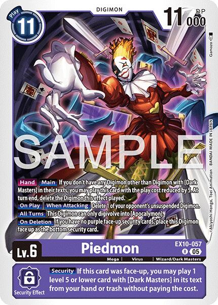 Piedmon [EX10-057] [Sinister Order] | Shuffle n Cut Hobbies & Games
