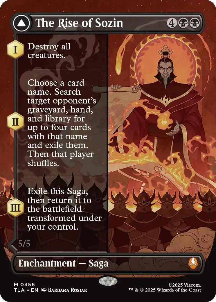 The Rise of Sozin (Borderless) [Avatar: The Last Airbender] | Shuffle n Cut Hobbies & Games