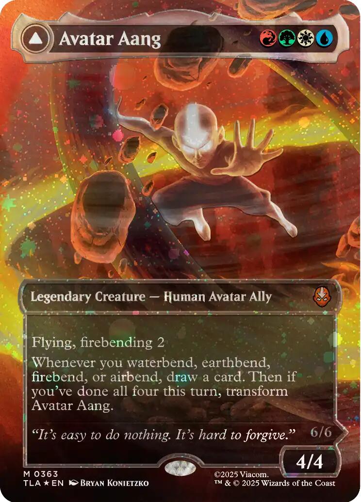 Avatar Aang (Raised Foil) [Avatar: The Last Airbender] | Shuffle n Cut Hobbies & Games
