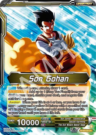 Son Gohan // Great Saiyaman, Love of Justice (SLR) (BT28-078) [Prismatic Clash] | Shuffle n Cut Hobbies & Games
