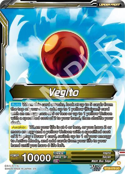 Vegito // SS Vegito, Transcendent Rage (SLR) (BT28-079) [Prismatic Clash] | Shuffle n Cut Hobbies & Games
